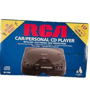 NEW Unused Vintage RCA Car Personal CD Player ESP RP-7906B Disc Man